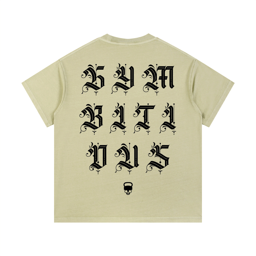 Gymbitious Black Letter Edition Vintage Wash Cotton T-Shirt
