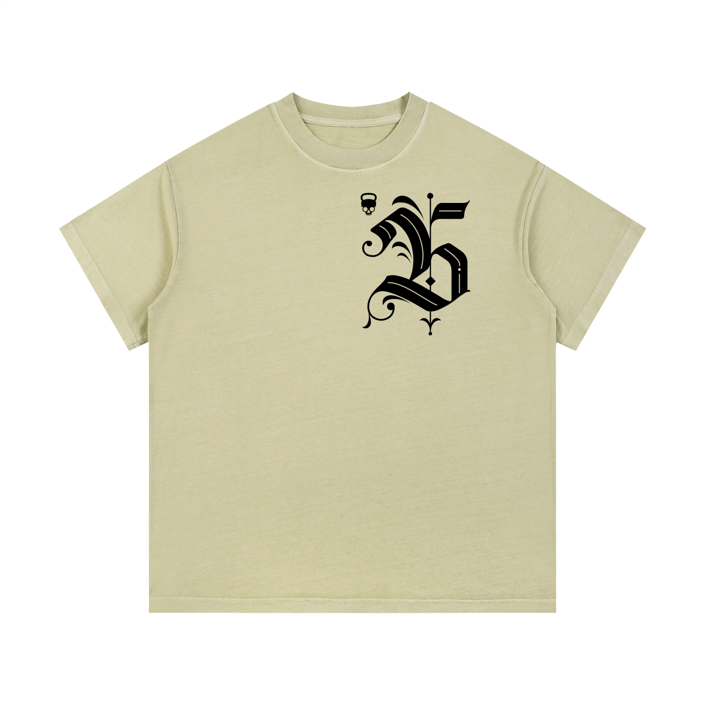 Gymbitious Black Letter Edition Vintage Wash Cotton T-Shirt
