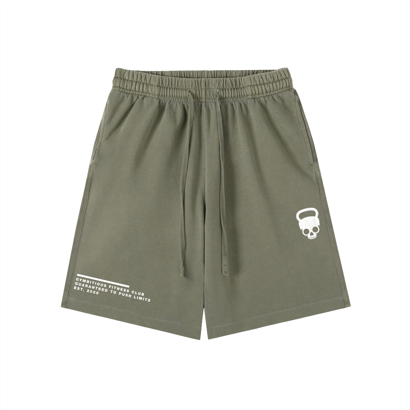 Push Limits Vintage Wash Cotton Shorts