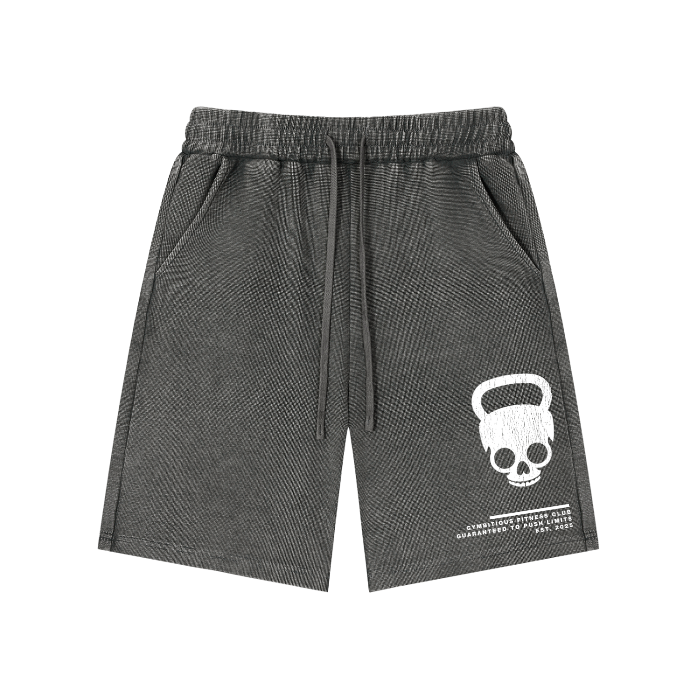 Push Limits Mineral Wash Waffle Knit Shorts