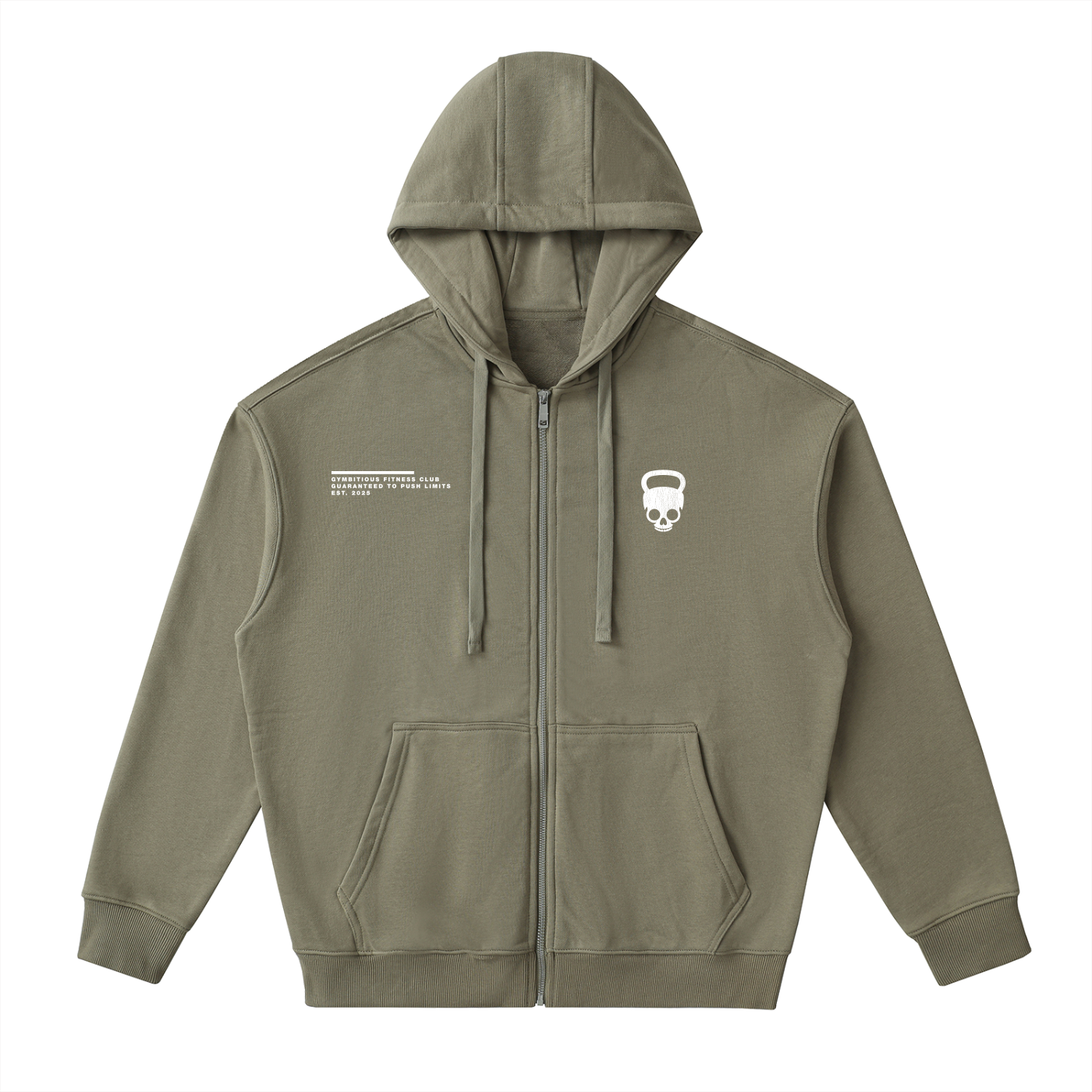 Push Limits Drop-Shoulder Zip Up Hoodie