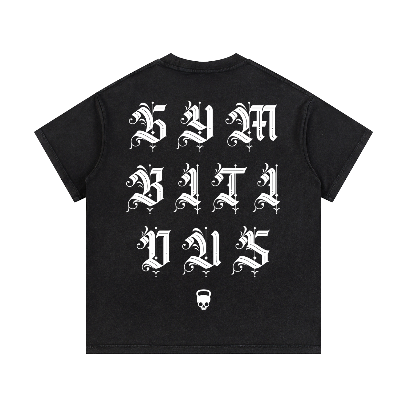 Gymbitious Black Letter Edition Vintage Wash Cotton T-Shirt