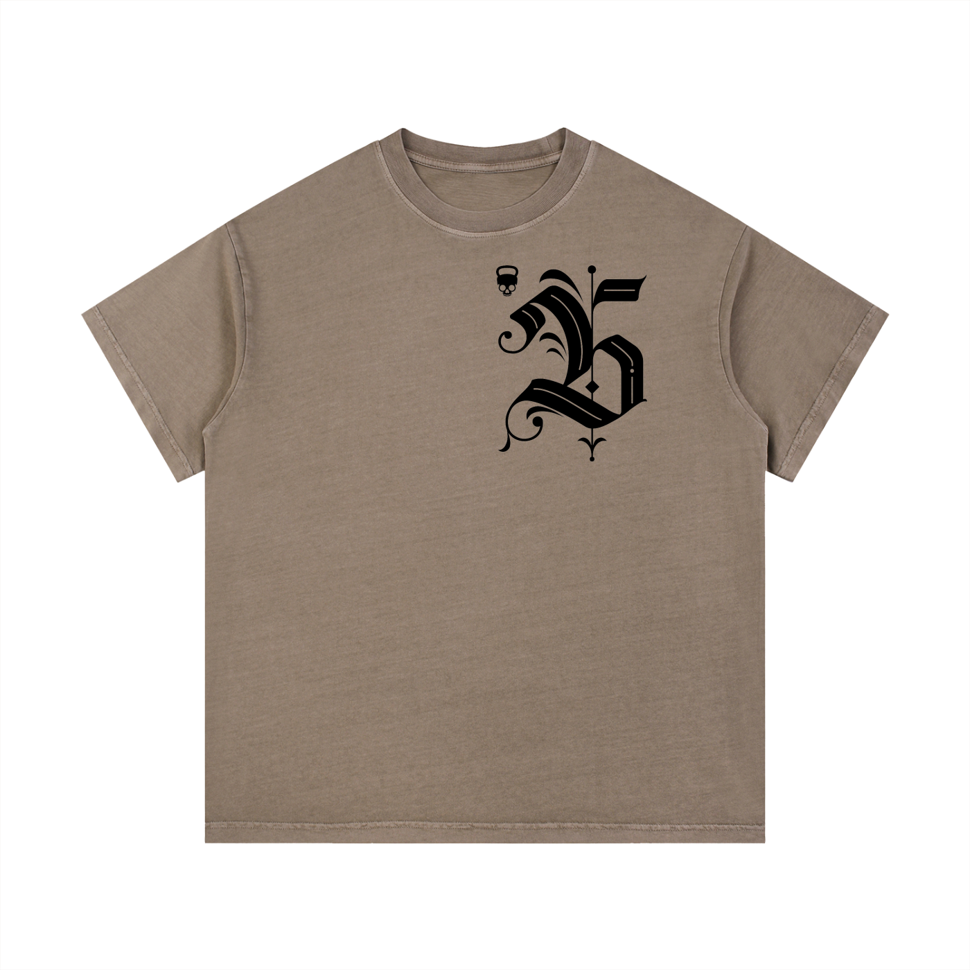 Gymbitious Black Letter Edition Vintage Wash Cotton T-Shirt