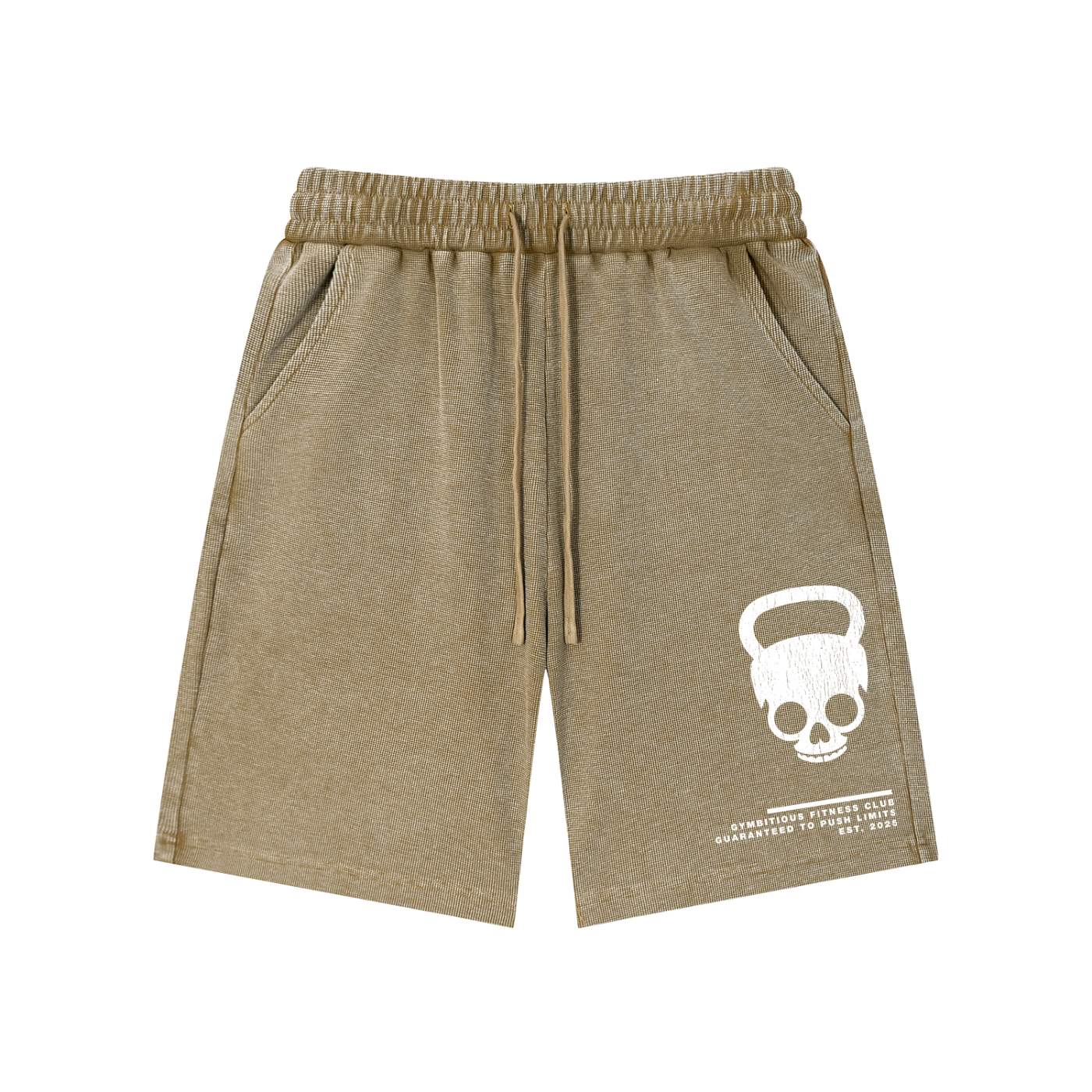 Push Limits Mineral Wash Waffle Knit Shorts