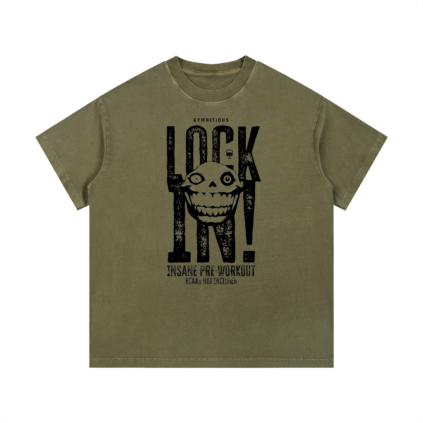 Insane Pre-Workout Lock In Edition Vintage Wash Cotton T-Shirt