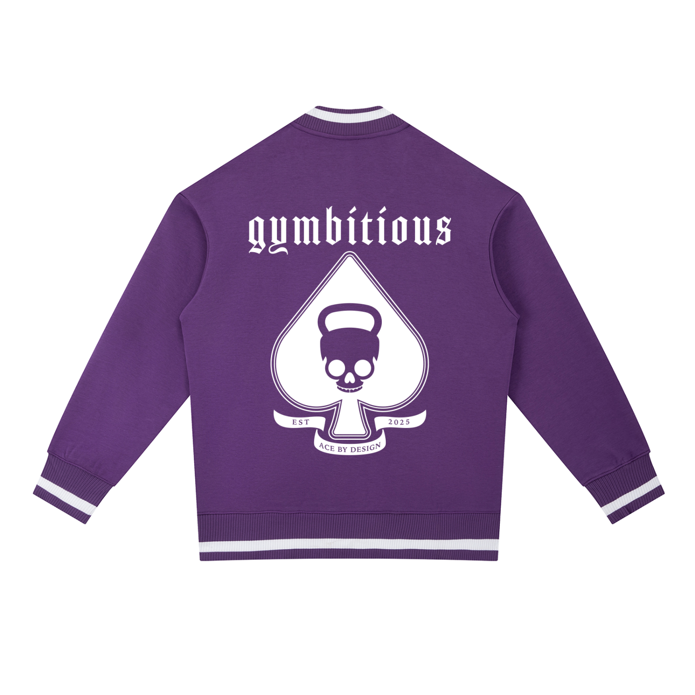 GYMBITIOUS ACE VARSITY BOMBER JACKET