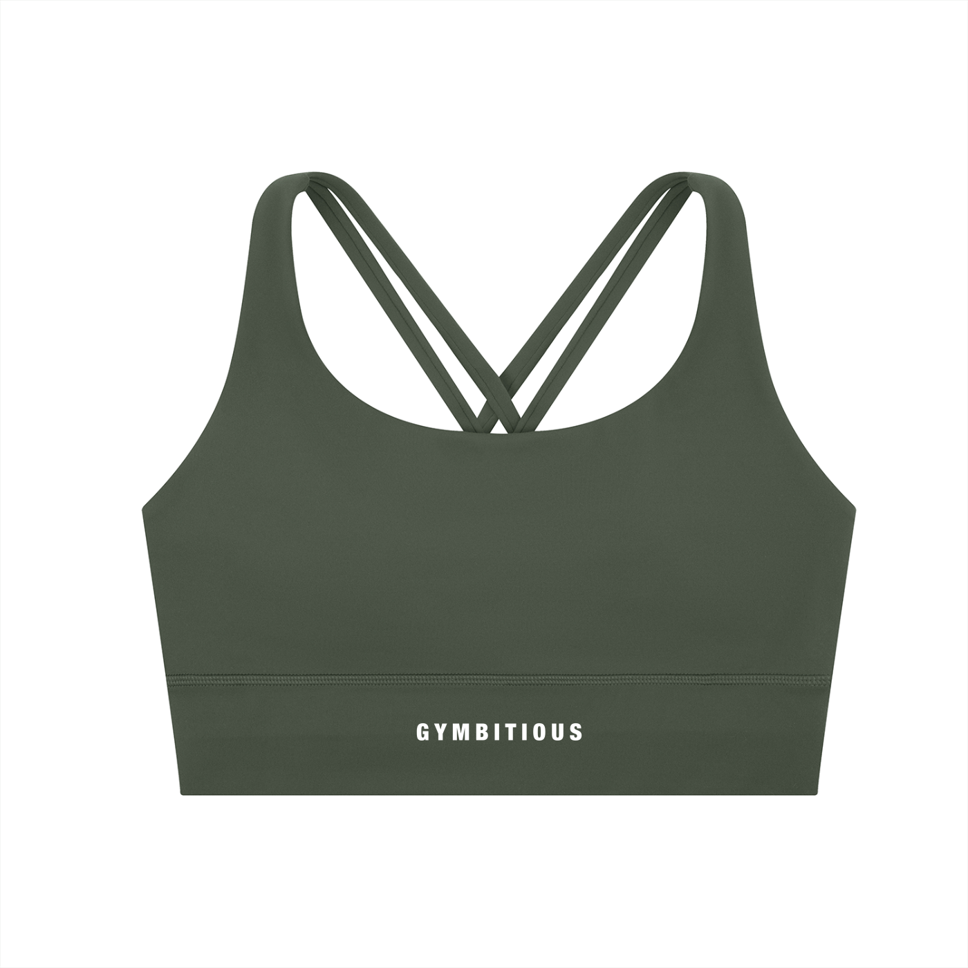 Gymbitious Branded Strappy Criss-Cross Sports Bra