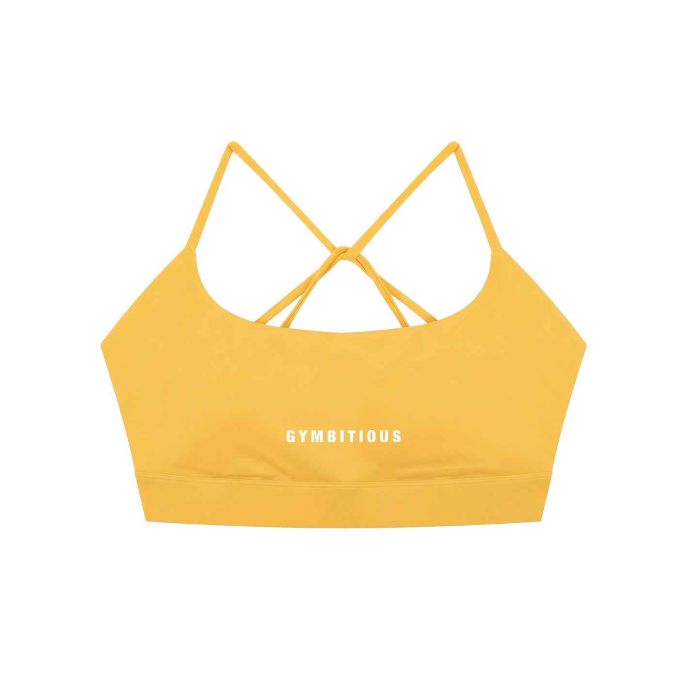 Gymbitious Branded Strappy Criss Cross Yoga Sports Bra