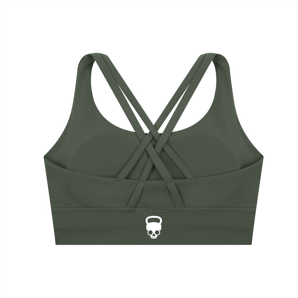 Gymbitious Branded Strappy Criss-Cross Sports Bra