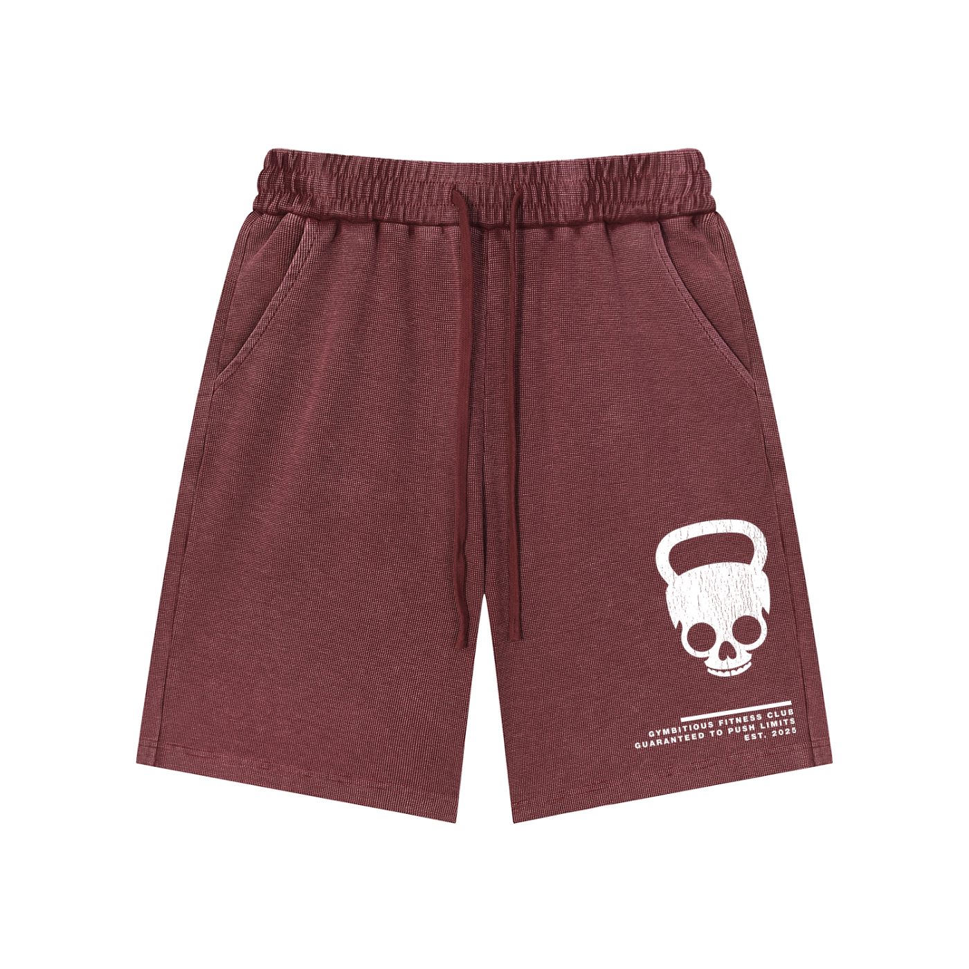 Push Limits Mineral Wash Waffle Knit Shorts