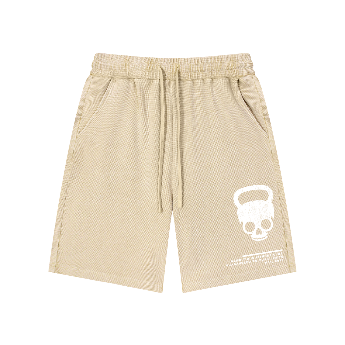 Push Limits Mineral Wash Waffle Knit Shorts