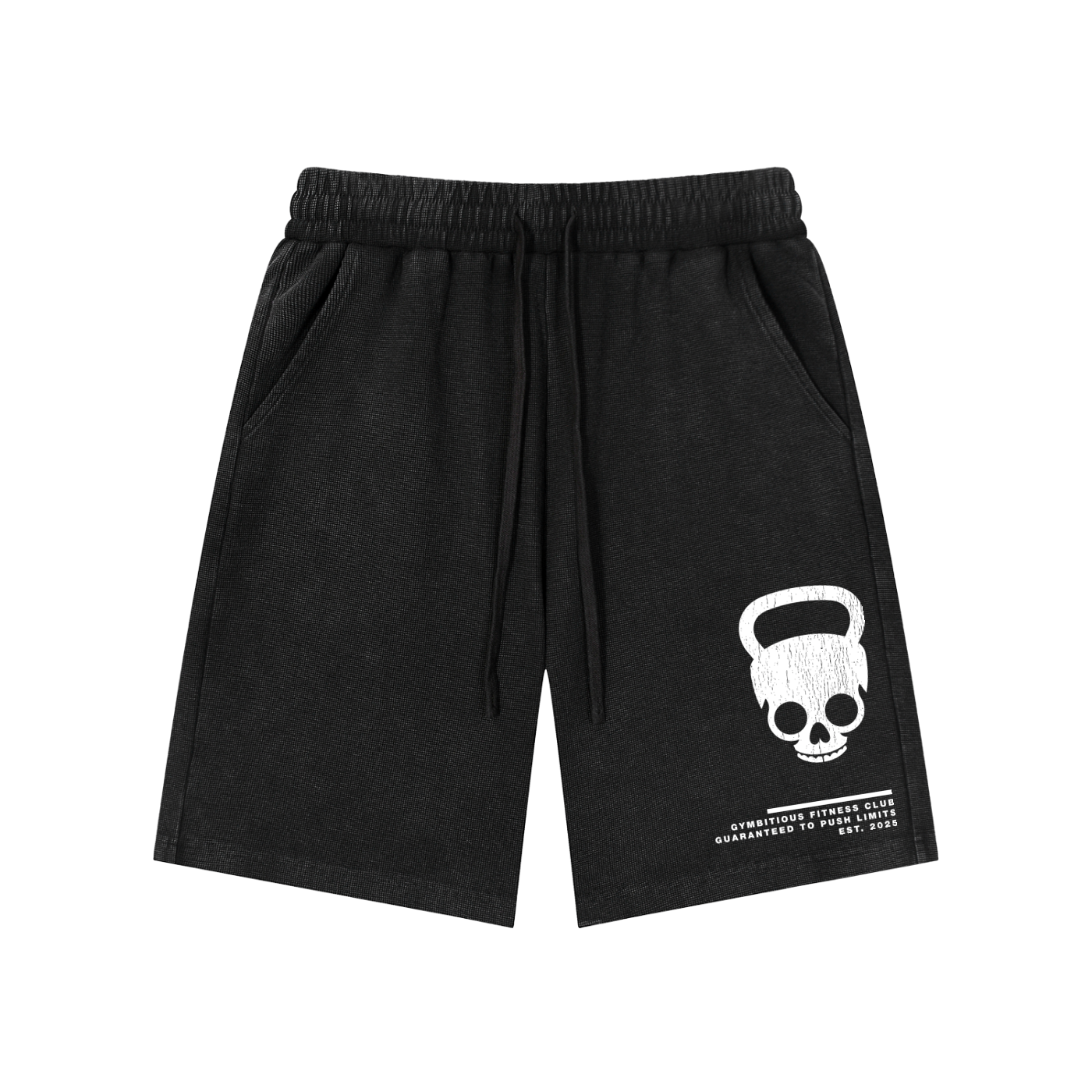 Push Limits Mineral Wash Waffle Knit Shorts