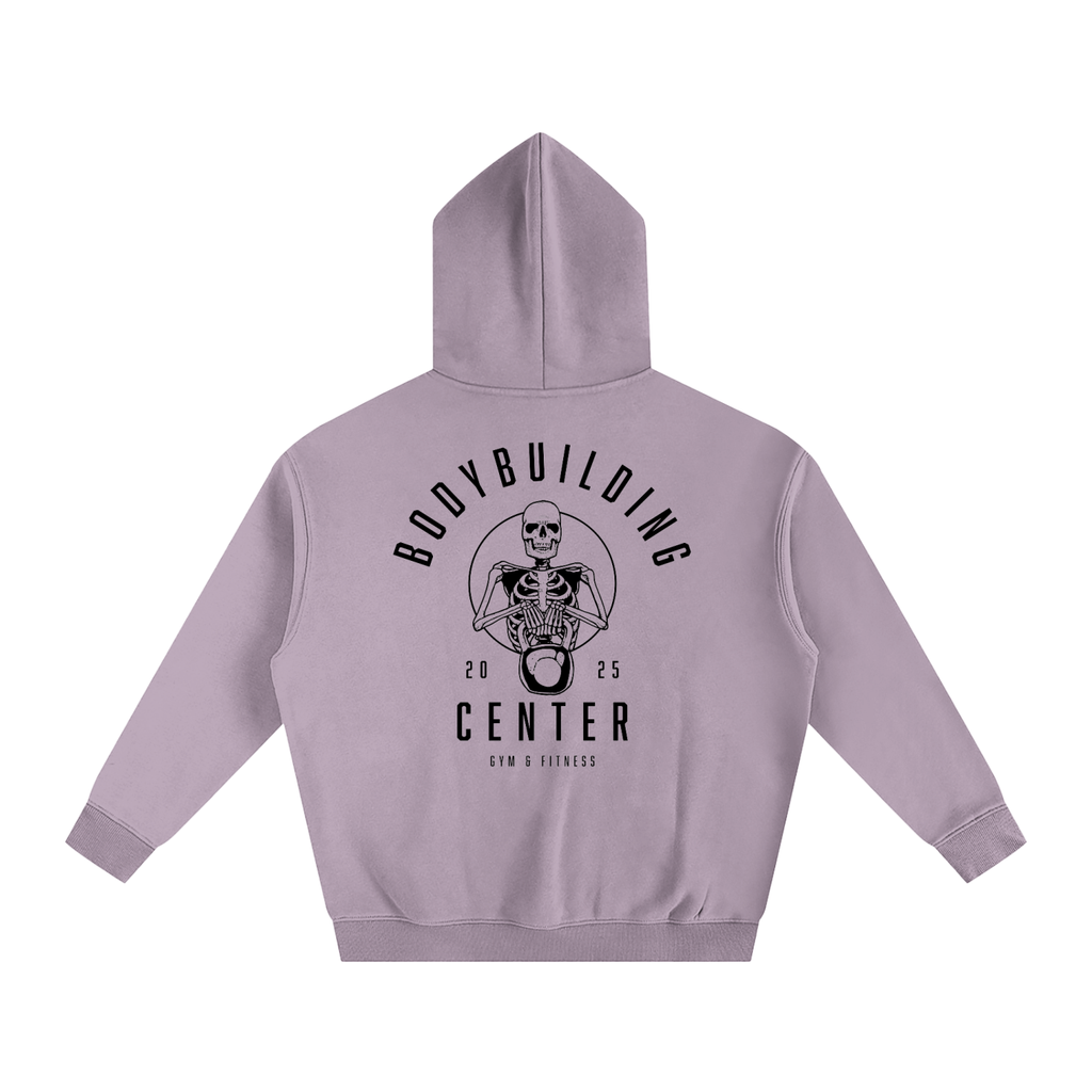 Bodybuilding Center Skeleton holding Kettle Ball