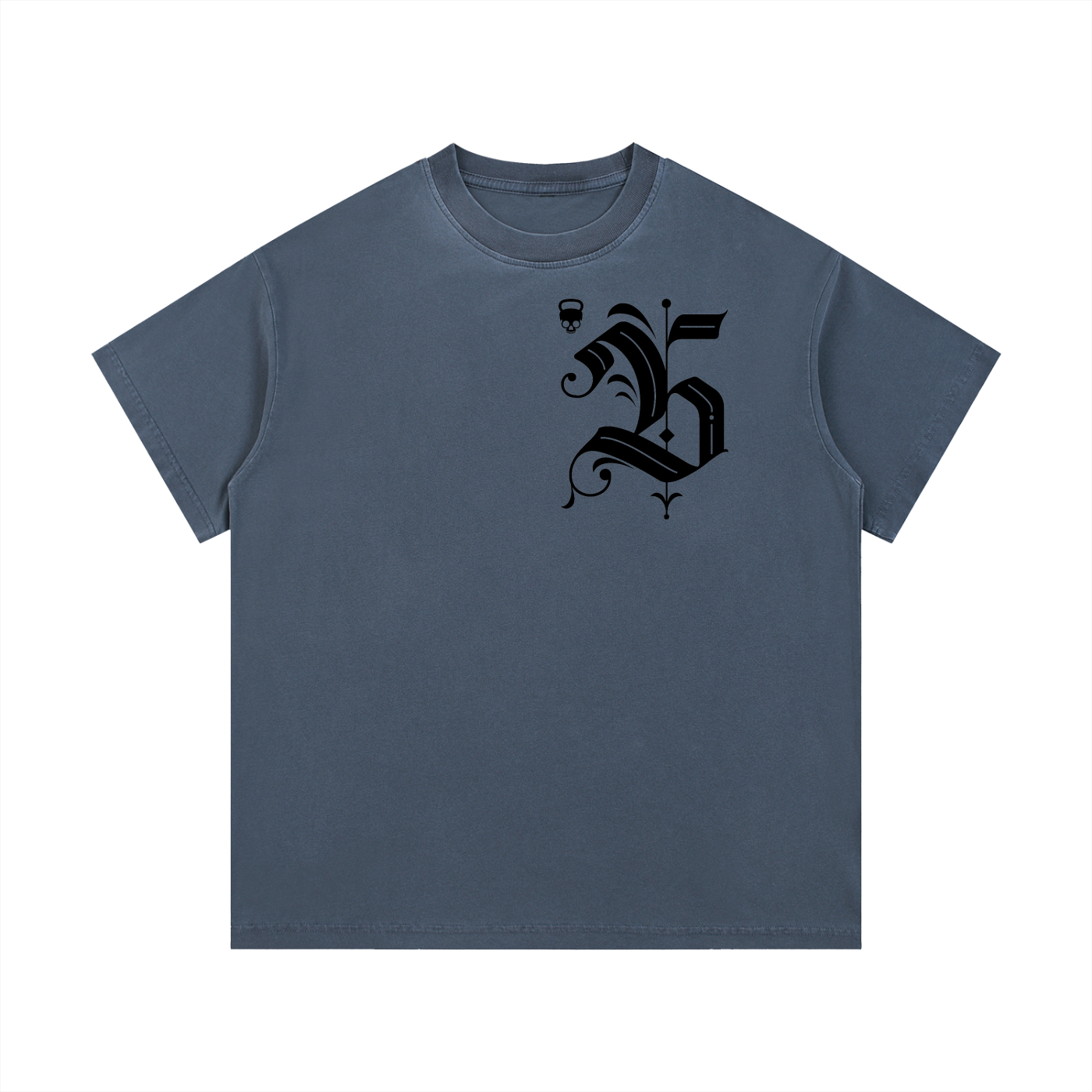 Gymbitious Black Letter Edition Vintage Wash Cotton T-Shirt