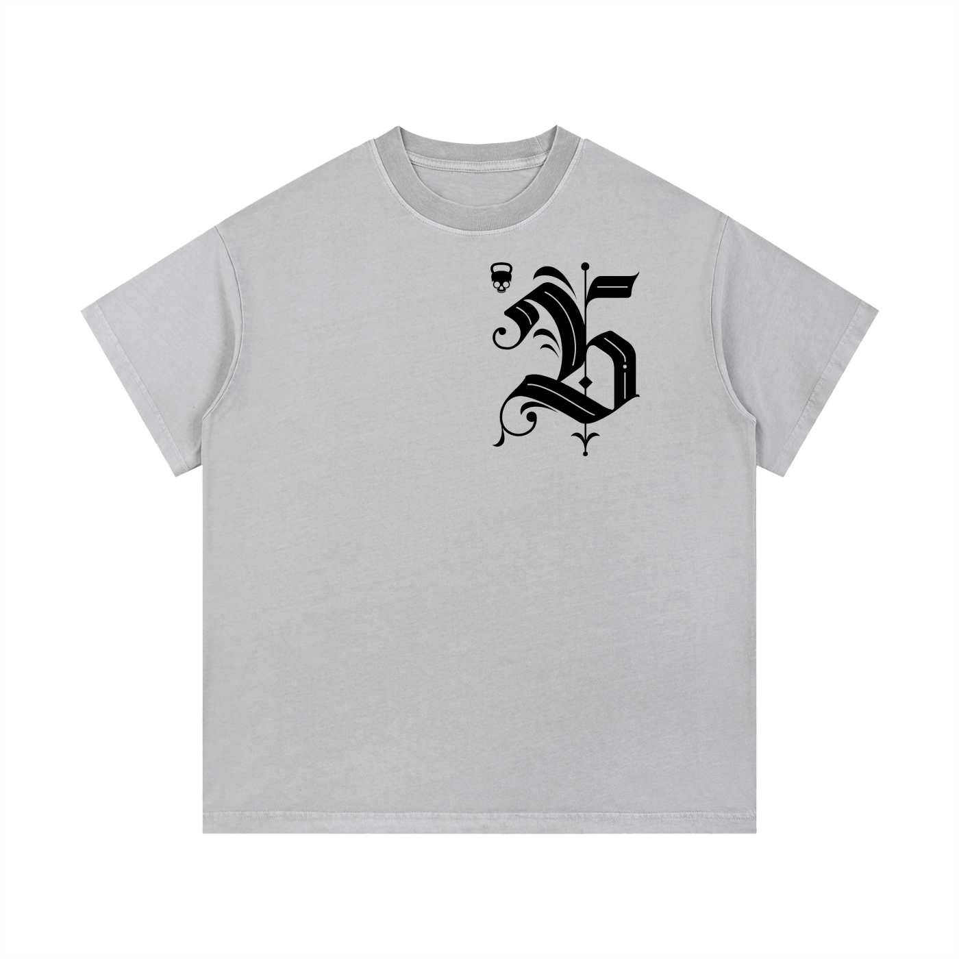 Gymbitious Black Letter Edition Vintage Wash Cotton T-Shirt