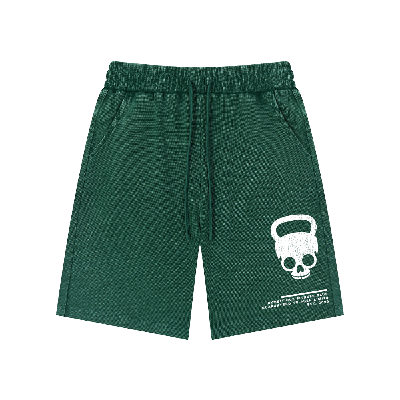 Push Limits Mineral Wash Waffle Knit Shorts