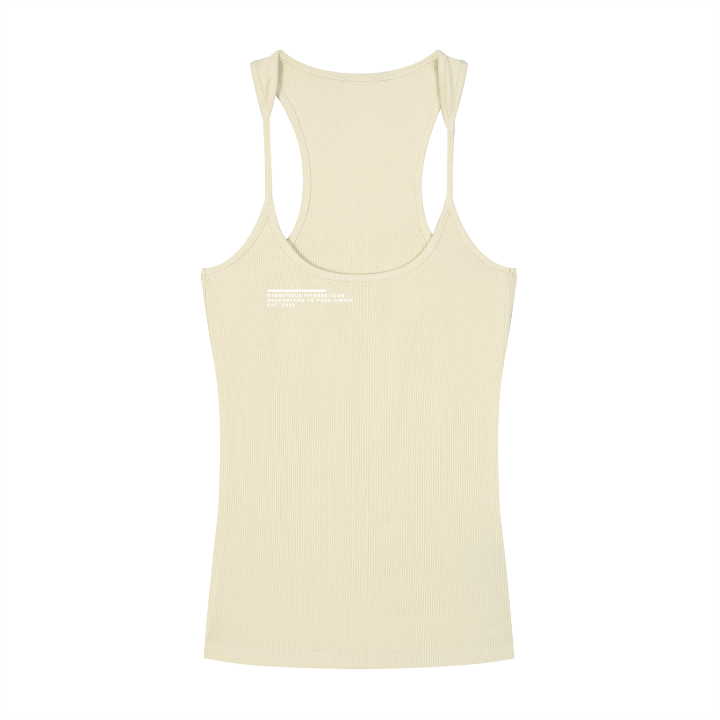 Push Limits Slim Fit Ribbed Racerback Tank Top