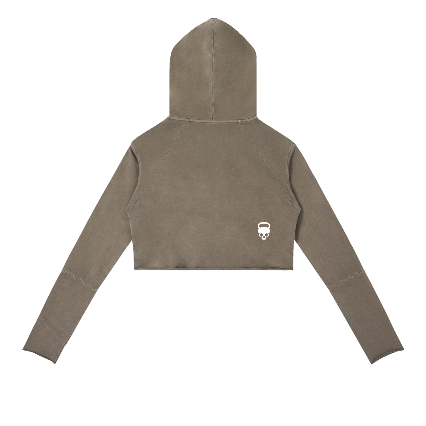 Gymbitious Branded Women's Vintage Washed Raw Edge Hoodie