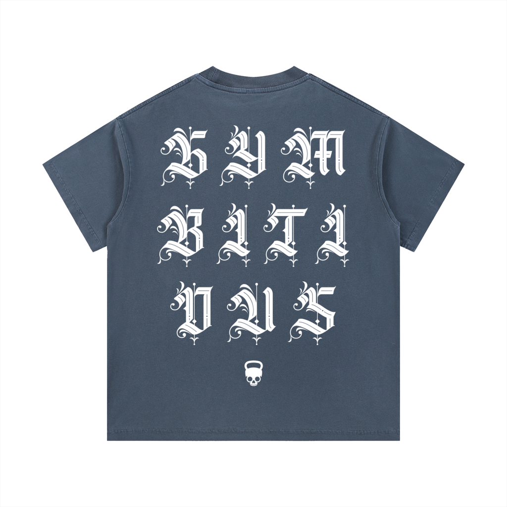 Gymbitious Black Letter Edition Vintage Wash Cotton T-Shirt