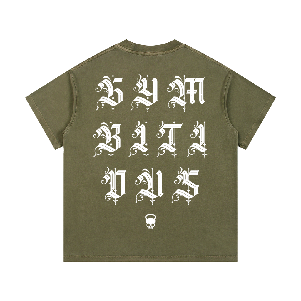 Gymbitious Black Letter Edition Vintage Wash Cotton T-Shirt