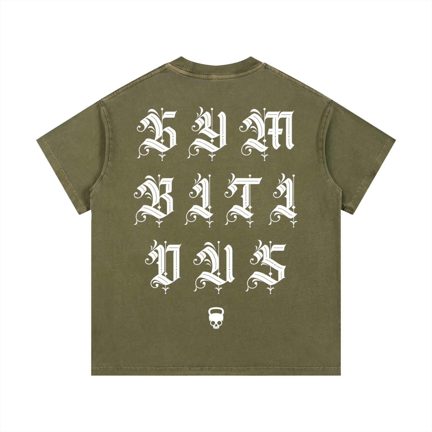 Gymbitious Black Letter Edition Vintage Wash Cotton T-Shirt