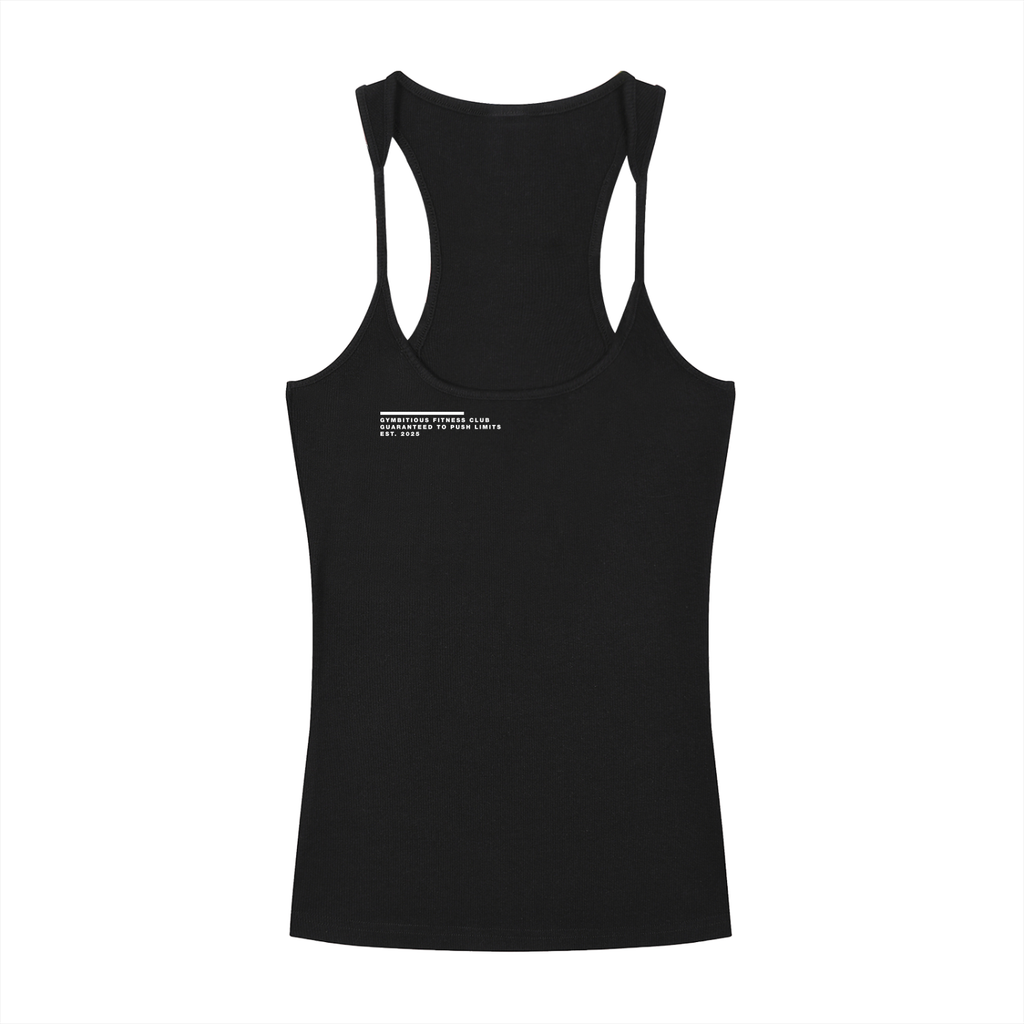 Push Limits Slim Fit Ribbed Racerback Tank Top