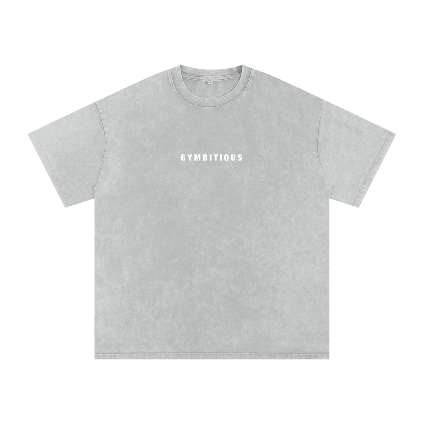 Gymbitious Fitness Club Snow Washed Oversized Cotton T-Shirt