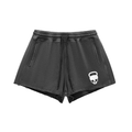 Gymbitious Destressed Snow Washed Raw Edge Drawstring Shorts