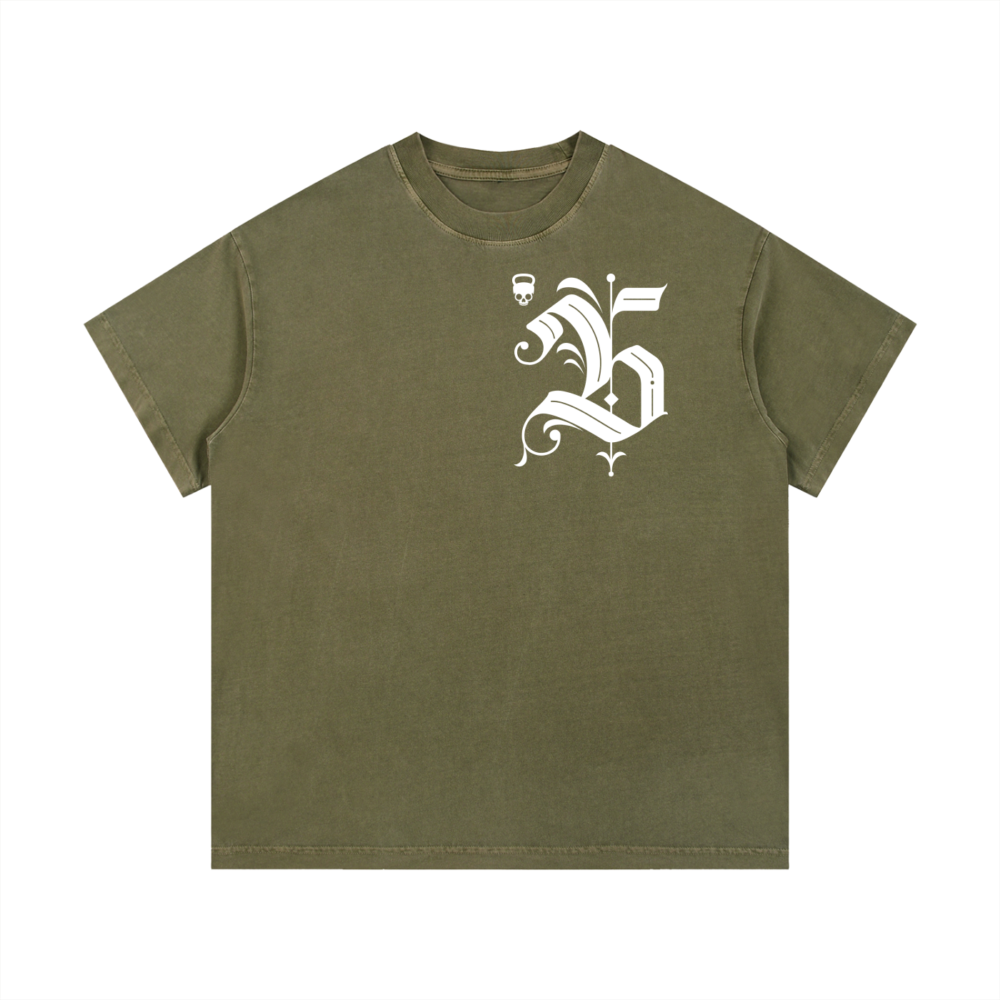 Gymbitious Black Letter Edition Vintage Wash Cotton T-Shirt