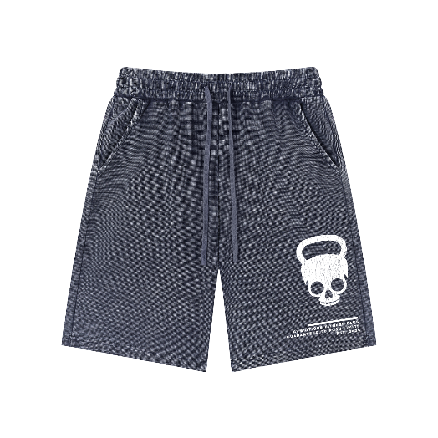 Push Limits Mineral Wash Waffle Knit Shorts