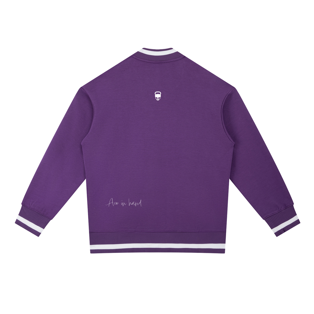 GYMBITIOUS MINIMAL VARSITY BOMBER JACKET