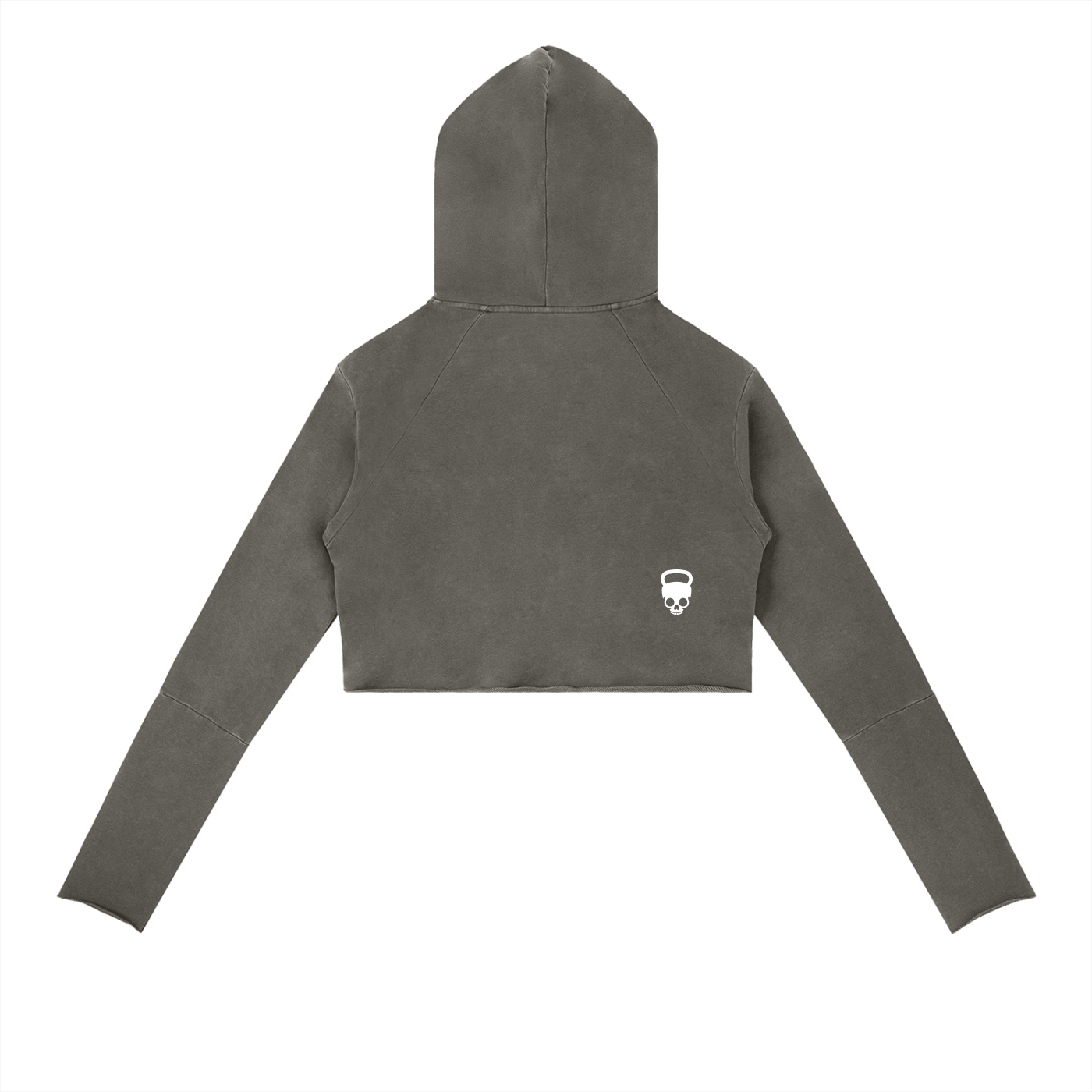 Gymbitious Branded Women's Vintage Washed Raw Edge Hoodie