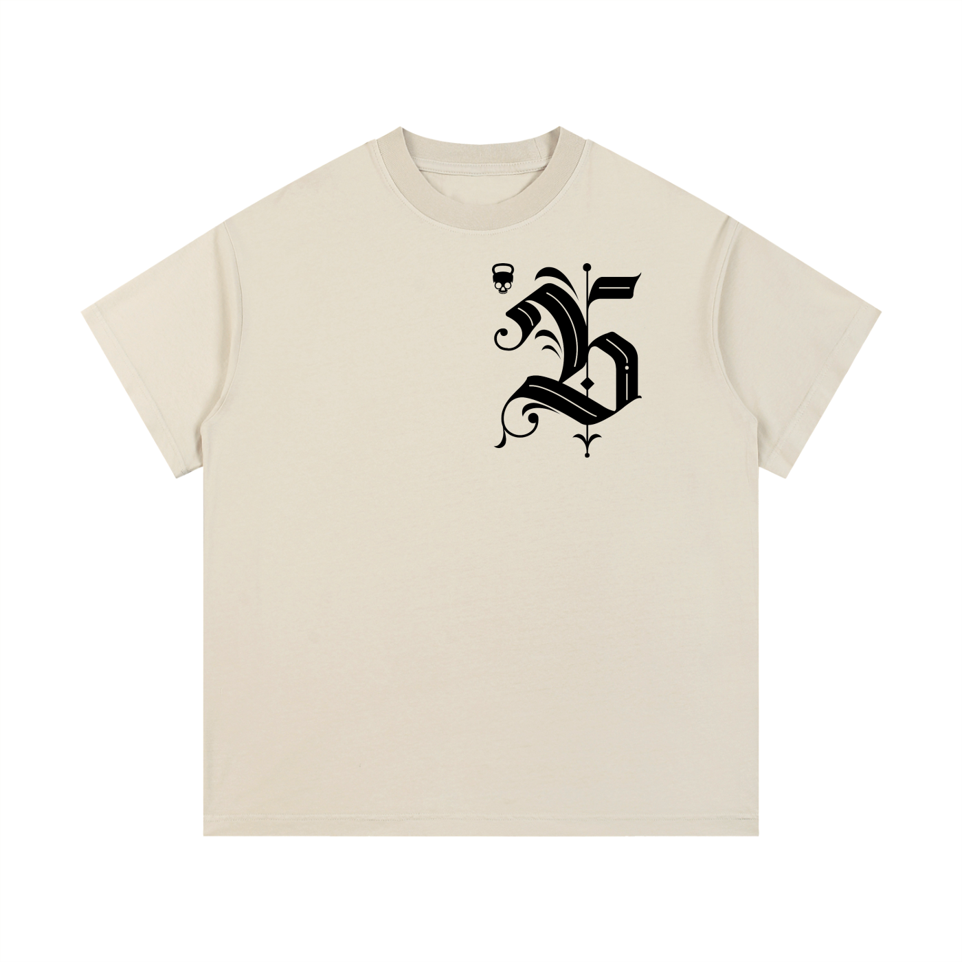 Gymbitious Black Letter Edition Vintage Wash Cotton T-Shirt